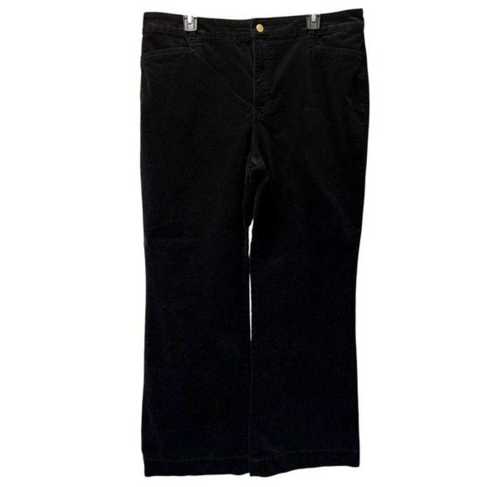 Talbots‎ Black Corduroy Pants Womens Size 16